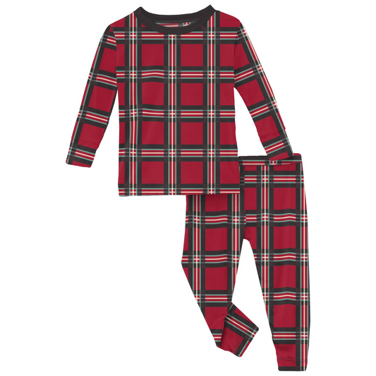 Classic Holiday Plaid Long Sleeve Pajama Set