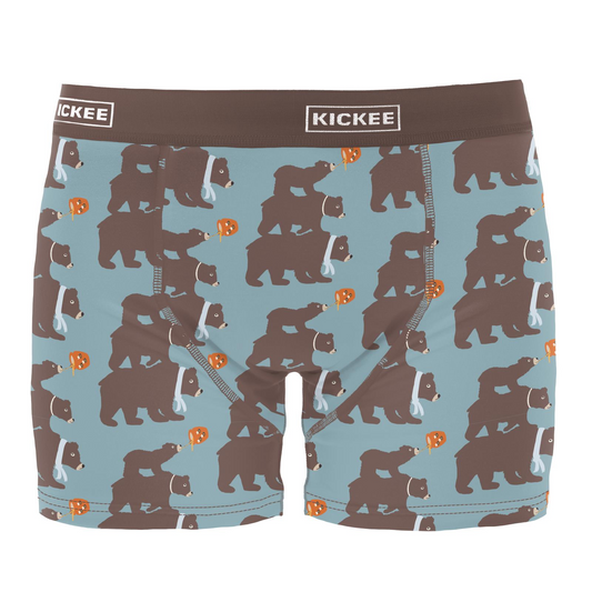 Stormy Sea Three Naughty Bears Men's Print Boxer Brief