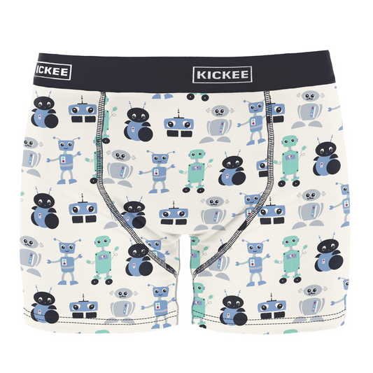 Natural Robots Men's Print Boxer Brief