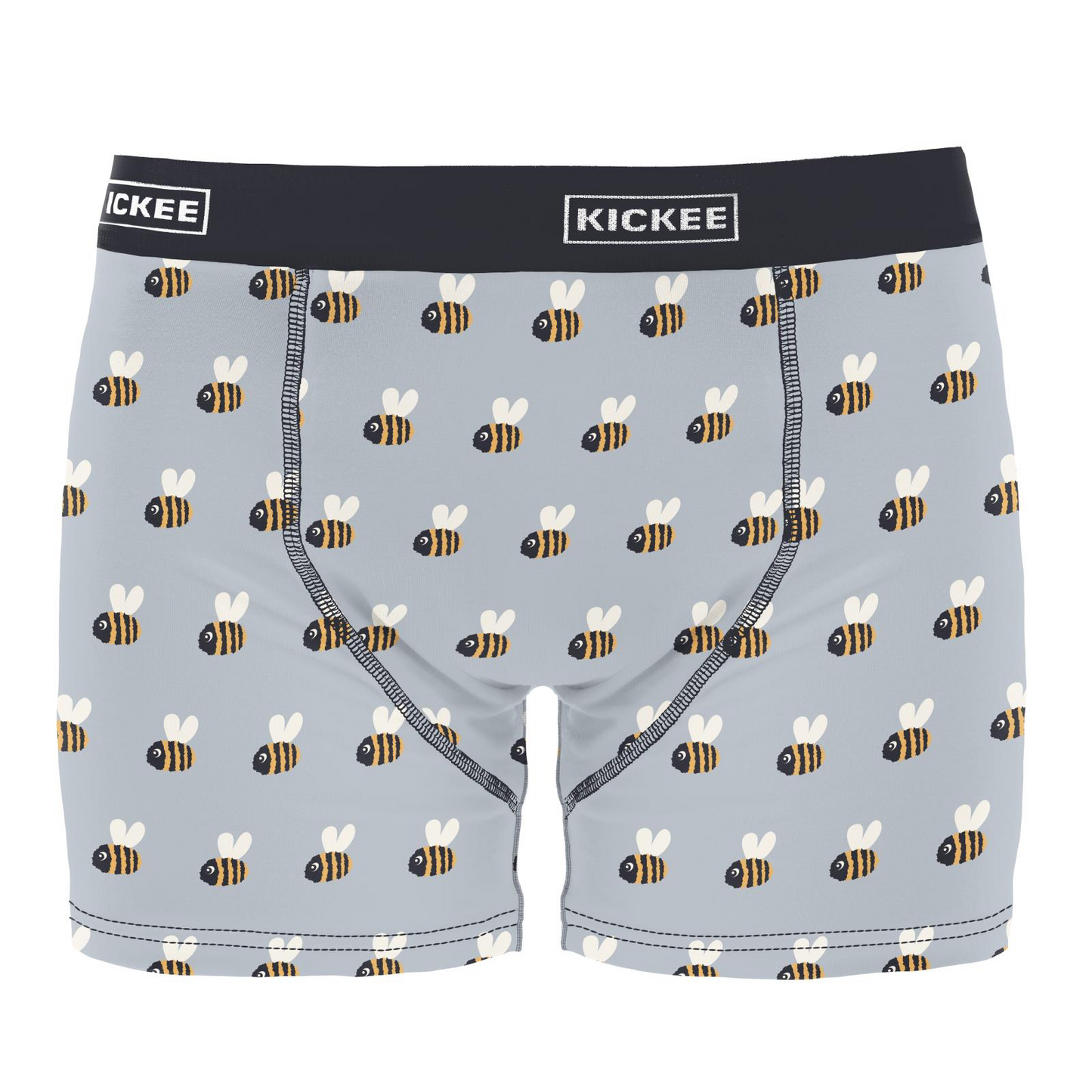 Pearl Blue Baby Bumblebee Men's Print Boxer Brief