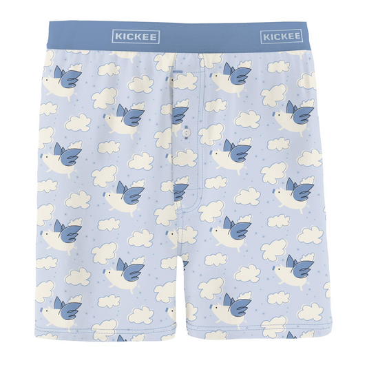 Dew Flying Pigs Men's Print Boxer Shorts