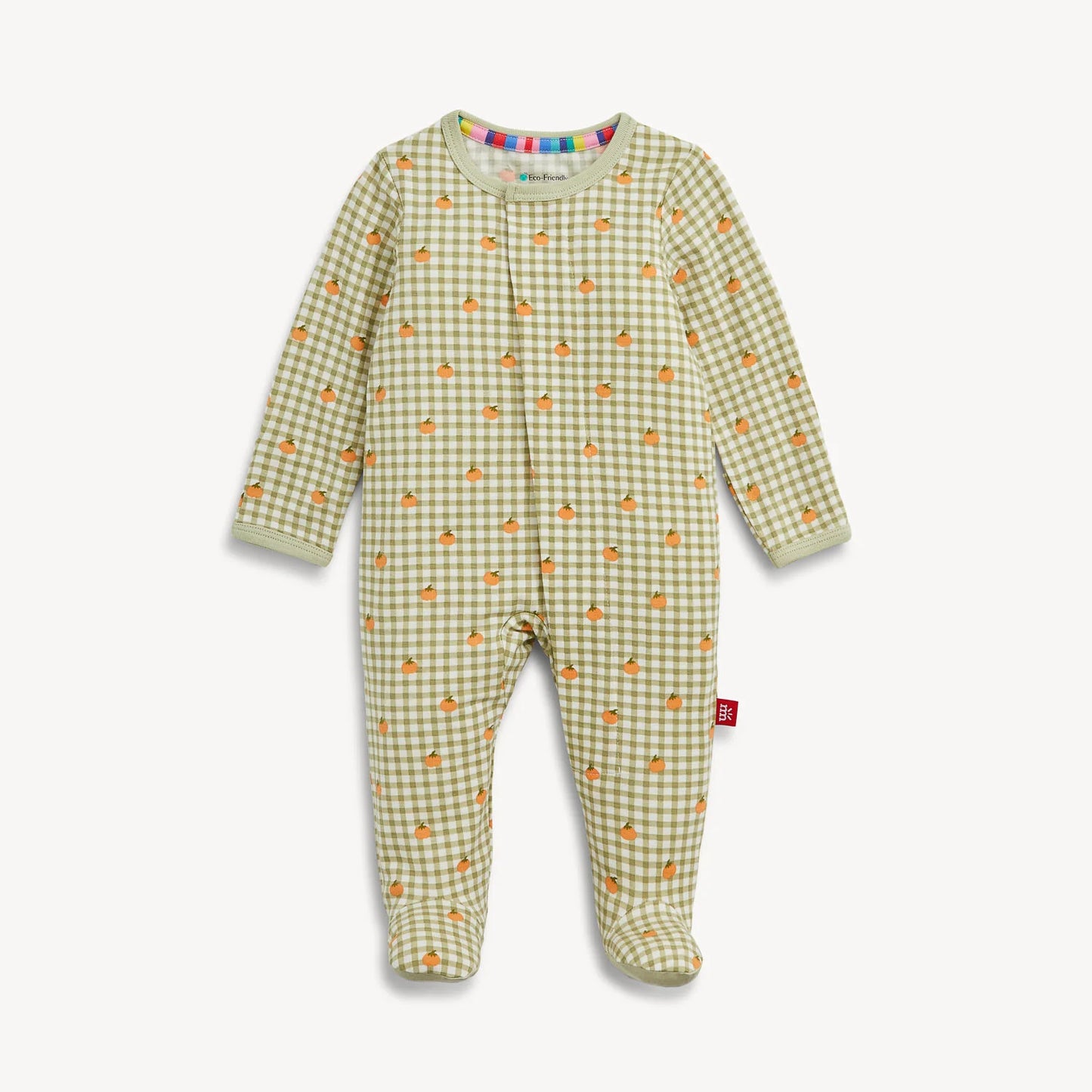 Magnetic Me Footie | Pumpkin Plaid
