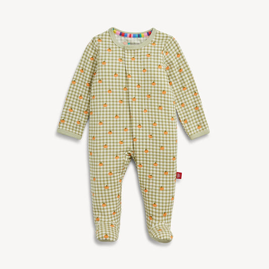 Magnetic Me Footie | Pumpkin Plaid