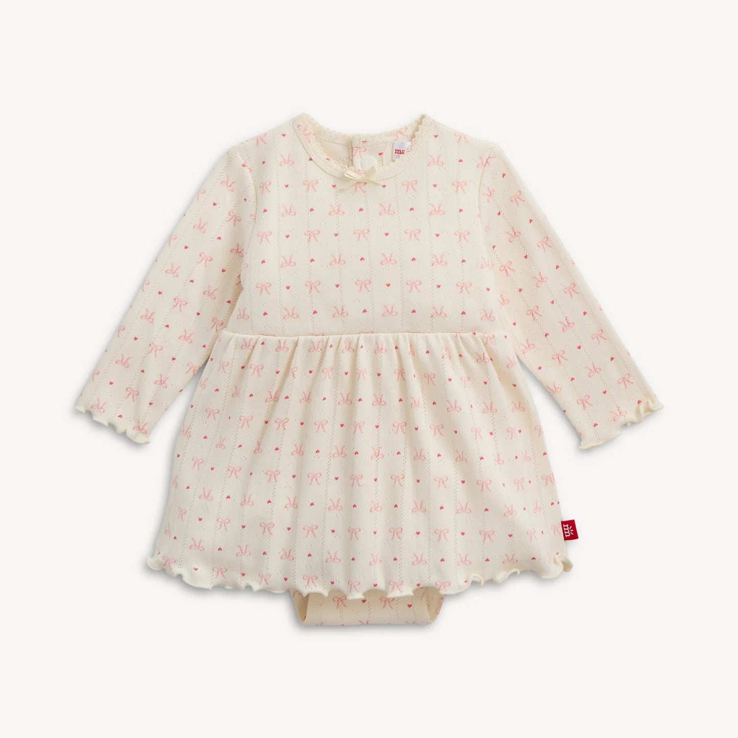 Heart & Bow | Pointelle Magnetic Bodysuit Dress