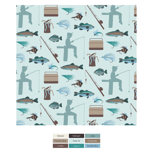 Fresh Air Fishing Swaddling Blanket