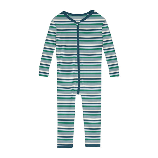 Stormy Sea Stripe Convertible Sleeper w/ 2 Way Zipper