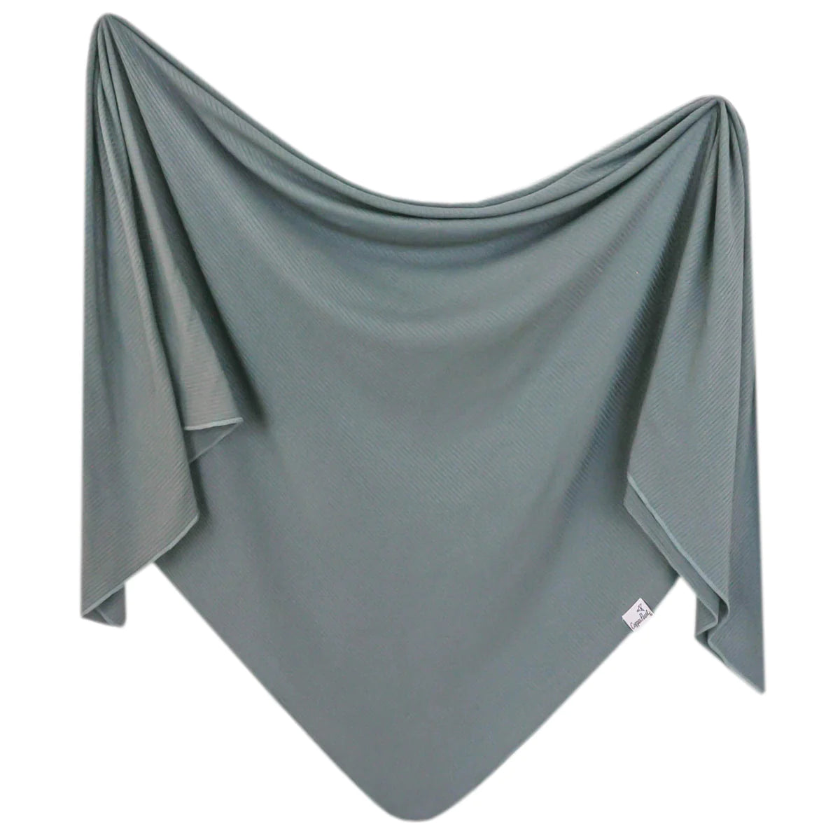 Copper Pearl Knit Swaddle Blanket - Moss Rib