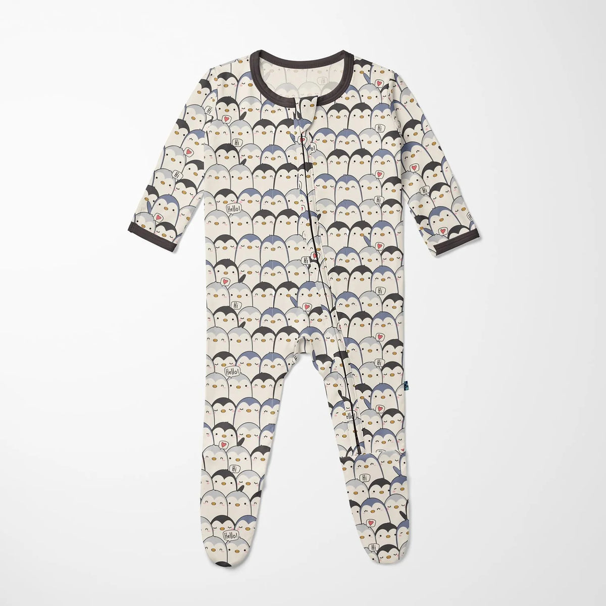 Moonlight Penguin | Footie with 2 Way Zipper