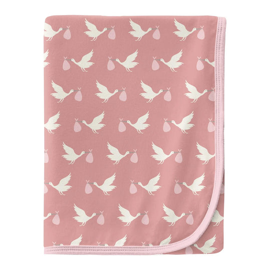 Blush Stork | Swaddle Blanket (one sz)
