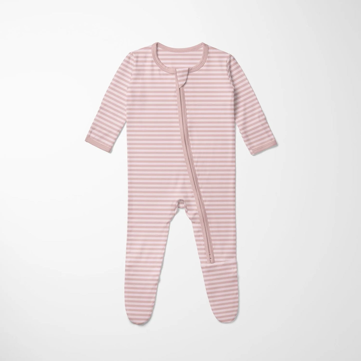 Convertible Zipper Footie | Blossom Breeze Stripe