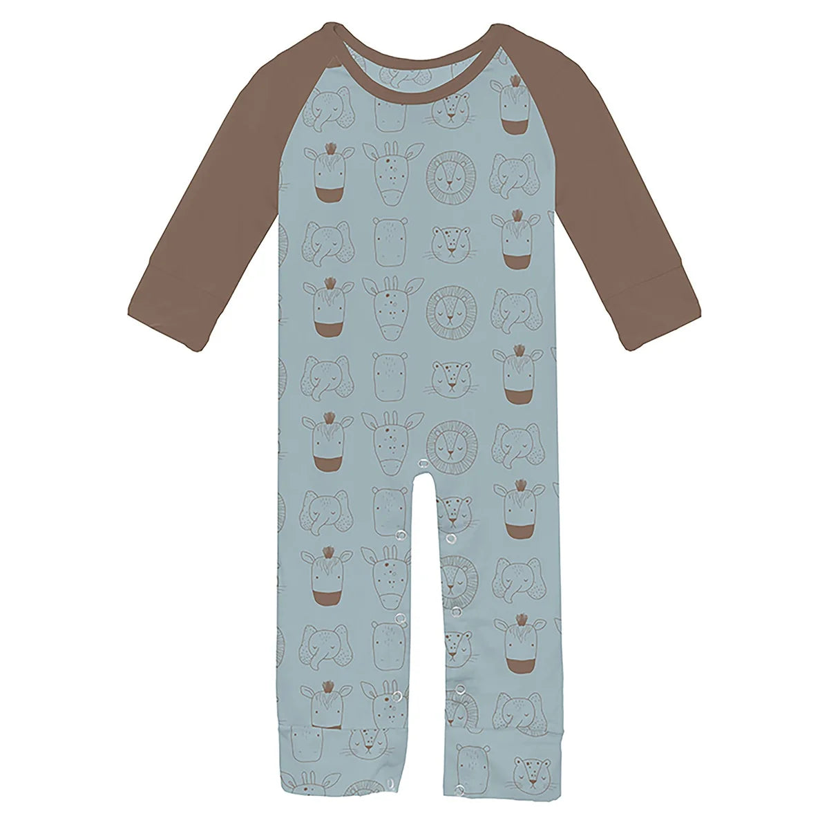Spring Sky Animals | L/S Raglan Romper