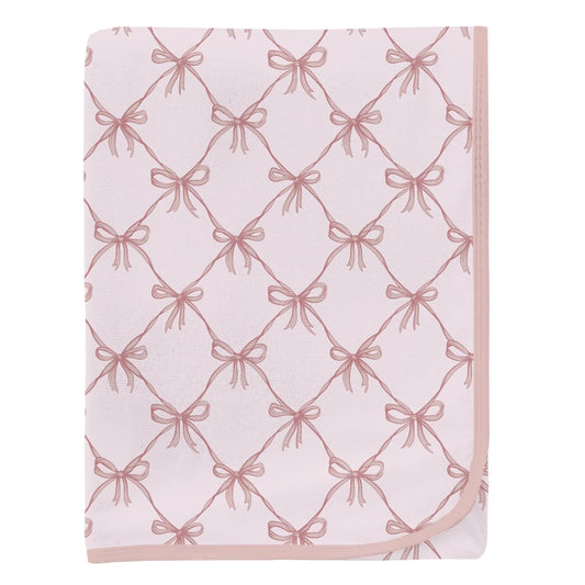 Swaddling Blanket | Violet Bow Lattice (one size)