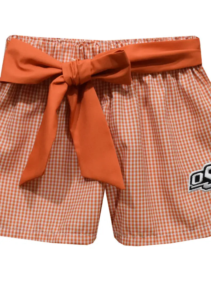 OSU Cowboys Gingham Shash Short