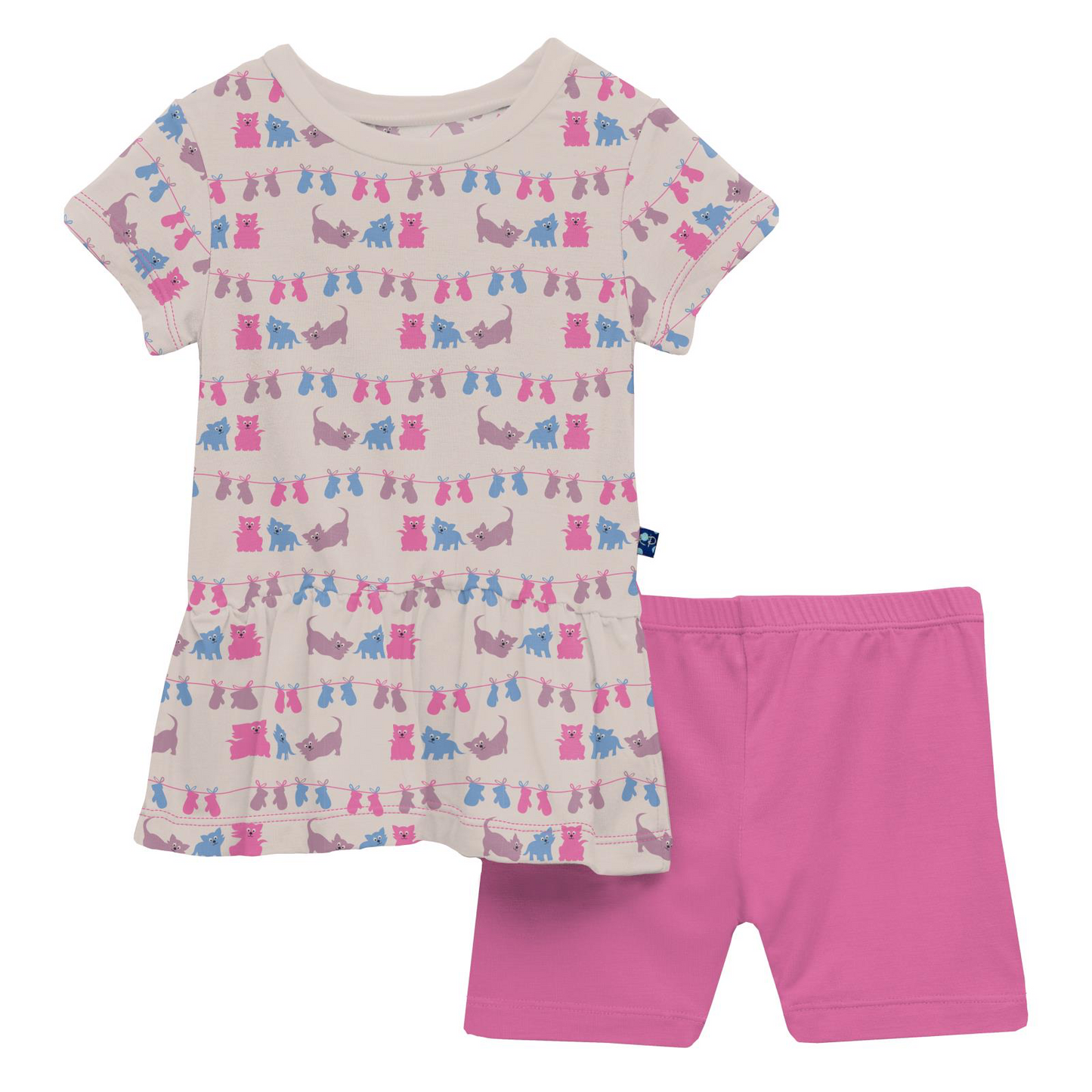 Latte 3 Little Kittens S/S Playtime Outfit Set