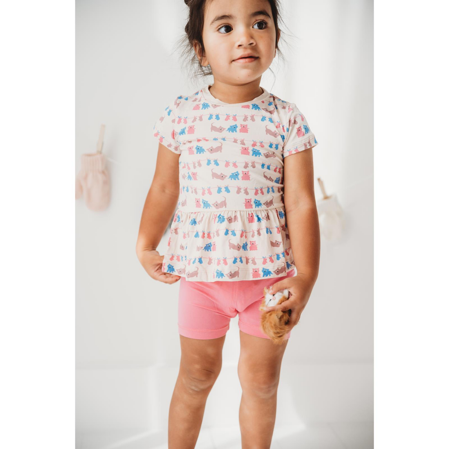 Latte 3 Little Kittens S/S Playtime Outfit Set
