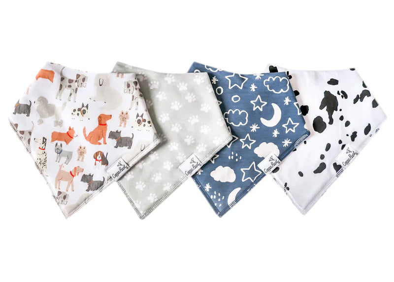 Copper Pearl Single Bandana Bibs - Rufus