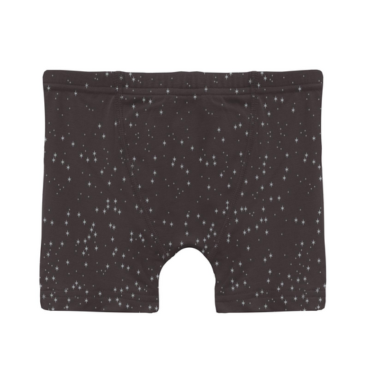 Midnight Foil Constellations Print Boy's Boxer Brief