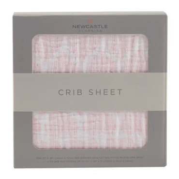 Matchstick Hearts Cotton | Muslin Crib Sheet