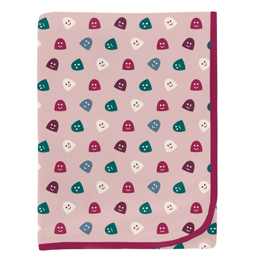 Baby Rose Happy Gumdrops Print Swaddling Blanket