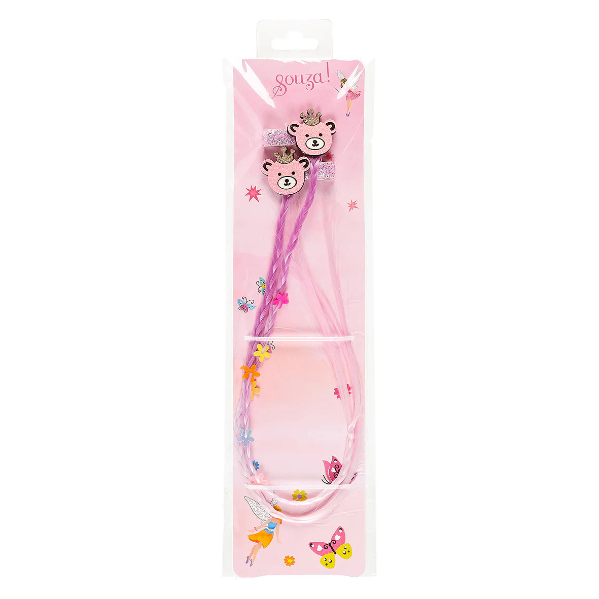 Bodine Bear Hair Claw-Pink & Lilac