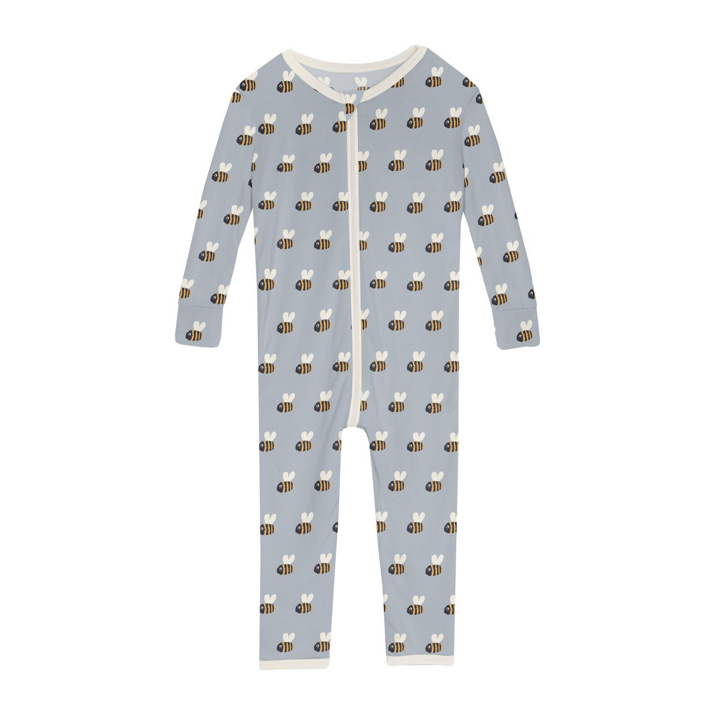 Pearl Blue Baby Bumblebee Convertible Sleeper with Zipper