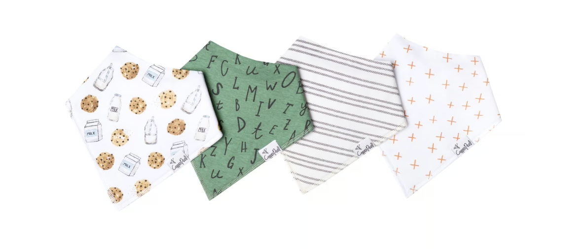 Copper Pearl Single Bandana Bibs - Chip