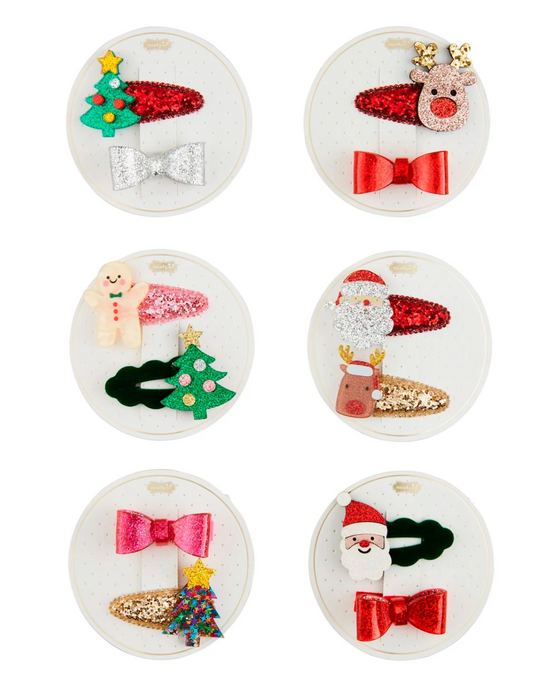 Mud Pie Christmas Hair Clips