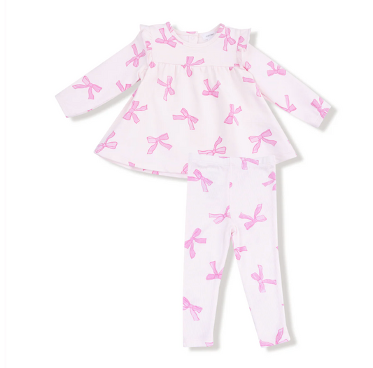 Pretty Bows Ruffle Top Set