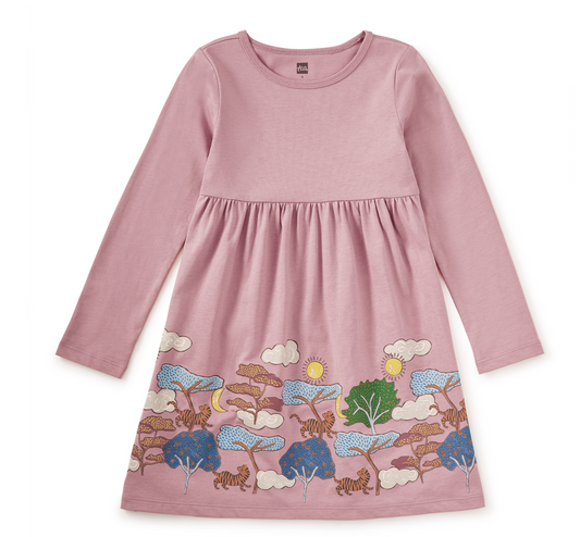 Tiger Story Skirted Dress