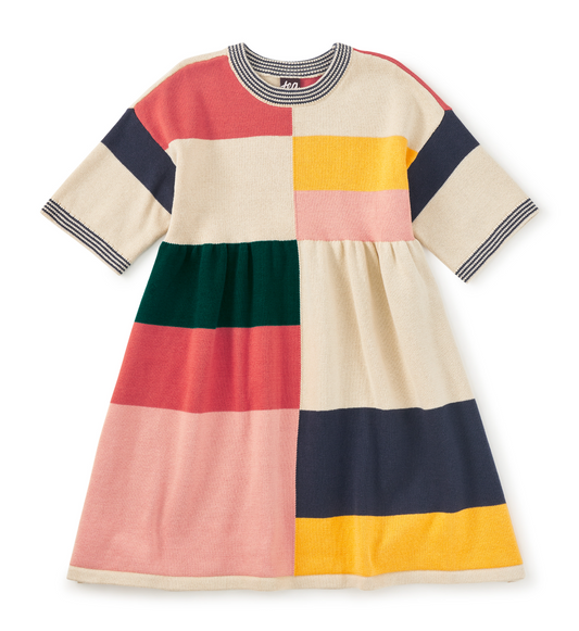 Colorblock Sweater Dress