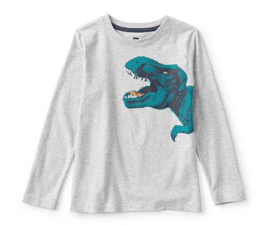Flexin' Rex Graphic Tee- Long Sleeve