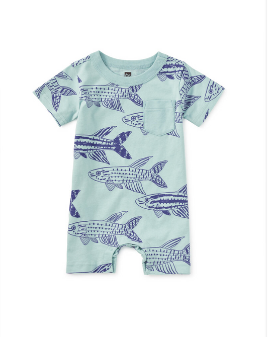 Brazilian Killifish Shortie Baby Romper