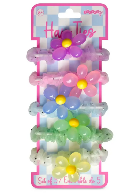 Flower Hair Tie Set