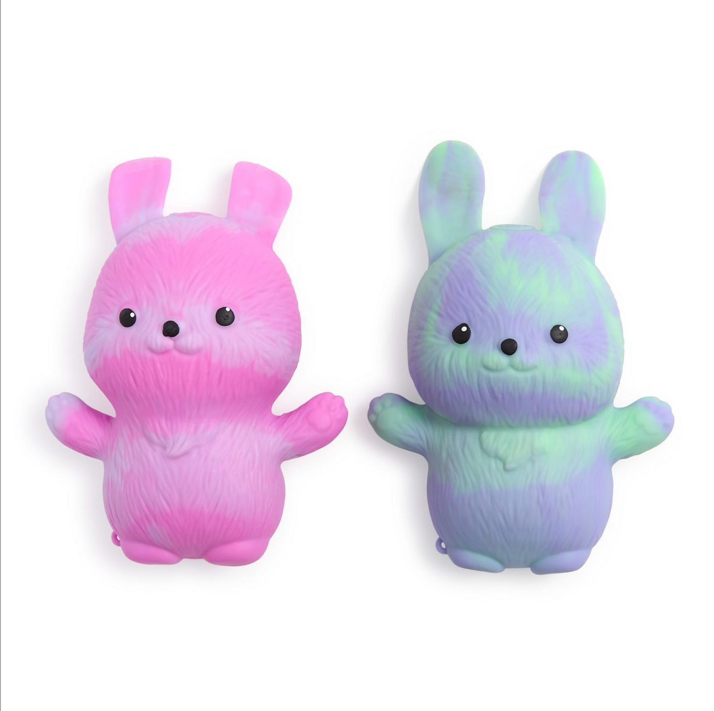 Jumbo Squishy Marbled Bunny | Pink and blue