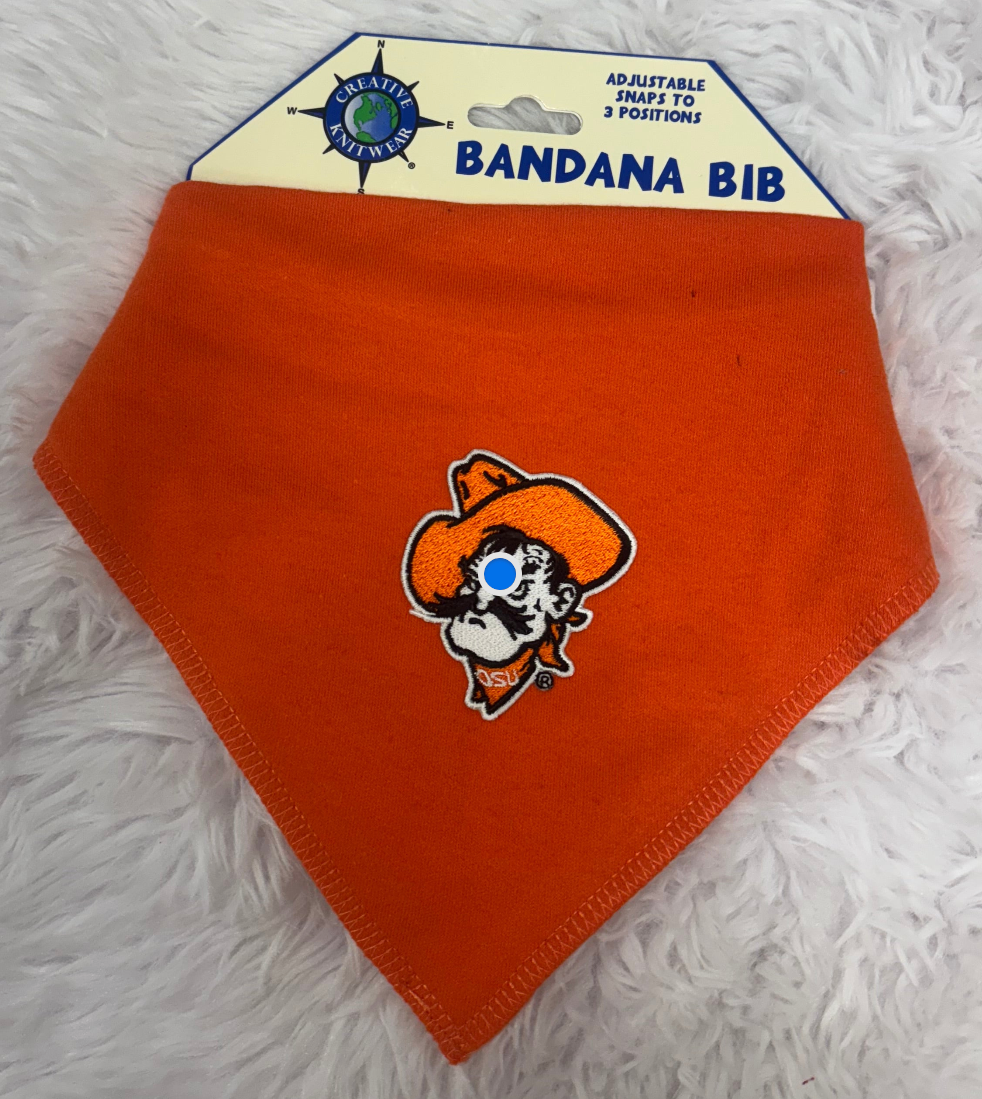Pistol Pete Orange | Bandana Bib