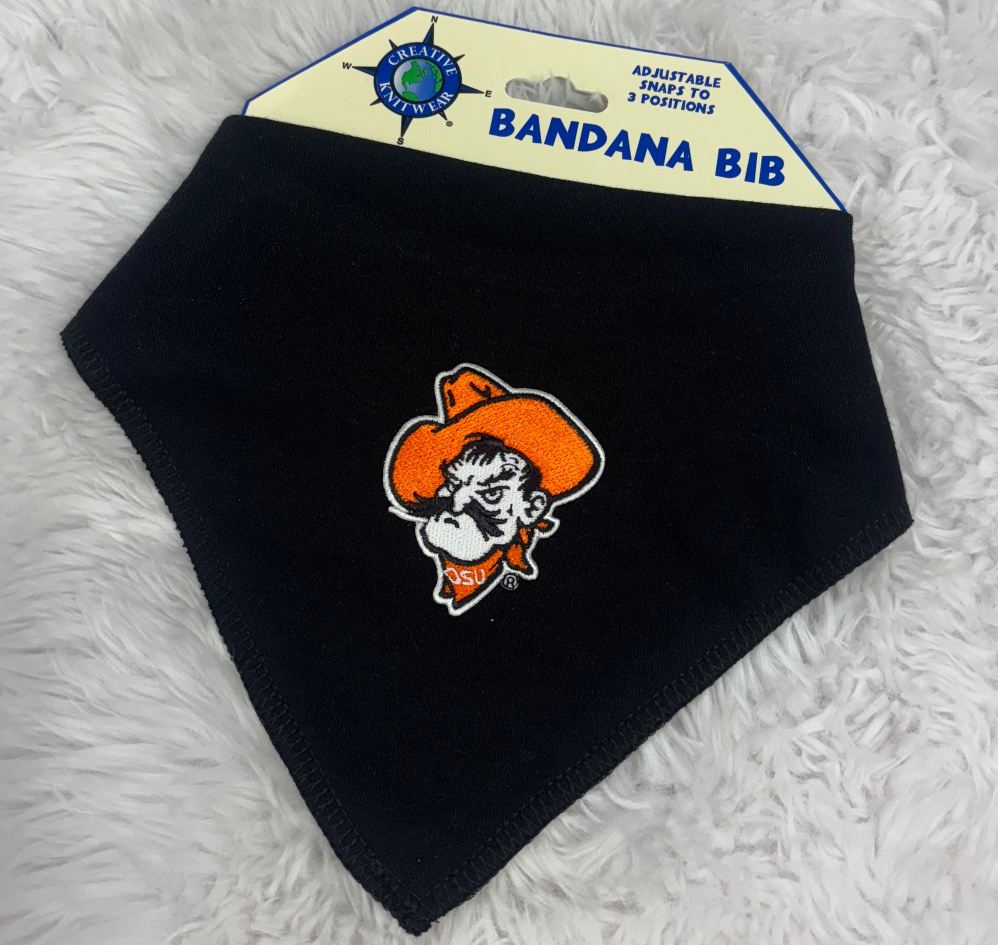 Pistol Pete Black | Bandana Bib