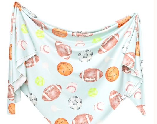 Sports Medley | Knit Swaddle Blanket