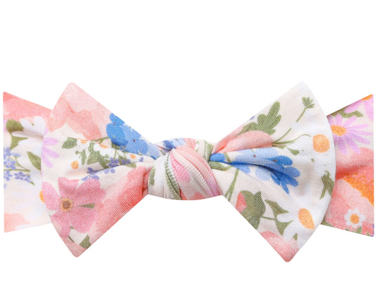 Copper Pearl Knit Headband Bow | Penelope