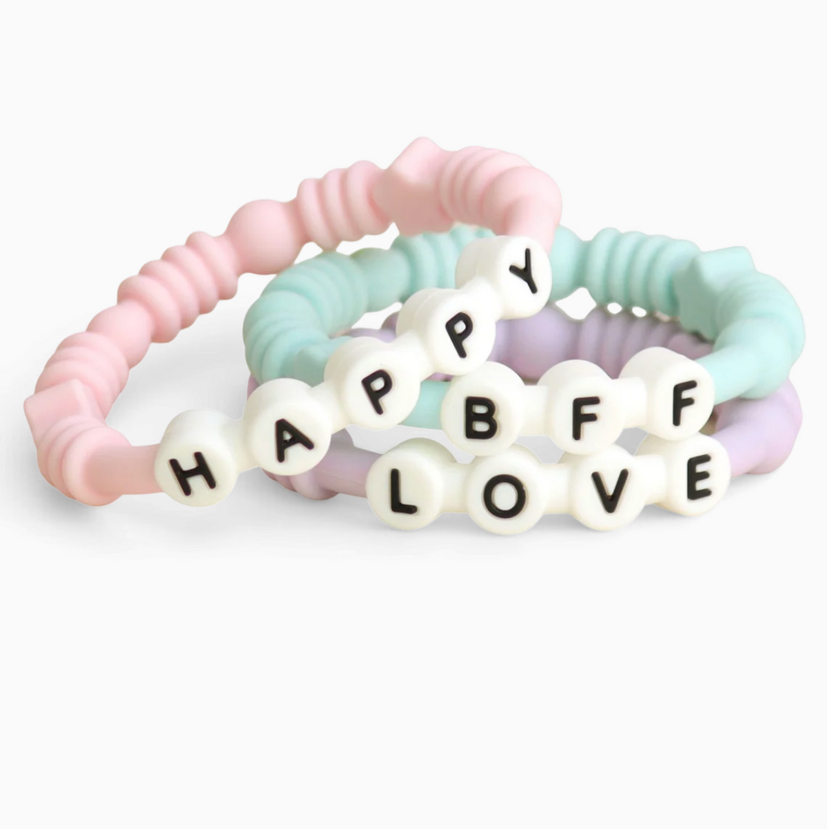 Itzy Ritzy | Silicone Teether Pink Blue Purple
