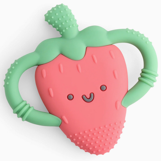 Itzy Ritzy | Silicone Handle Teether Strawberry