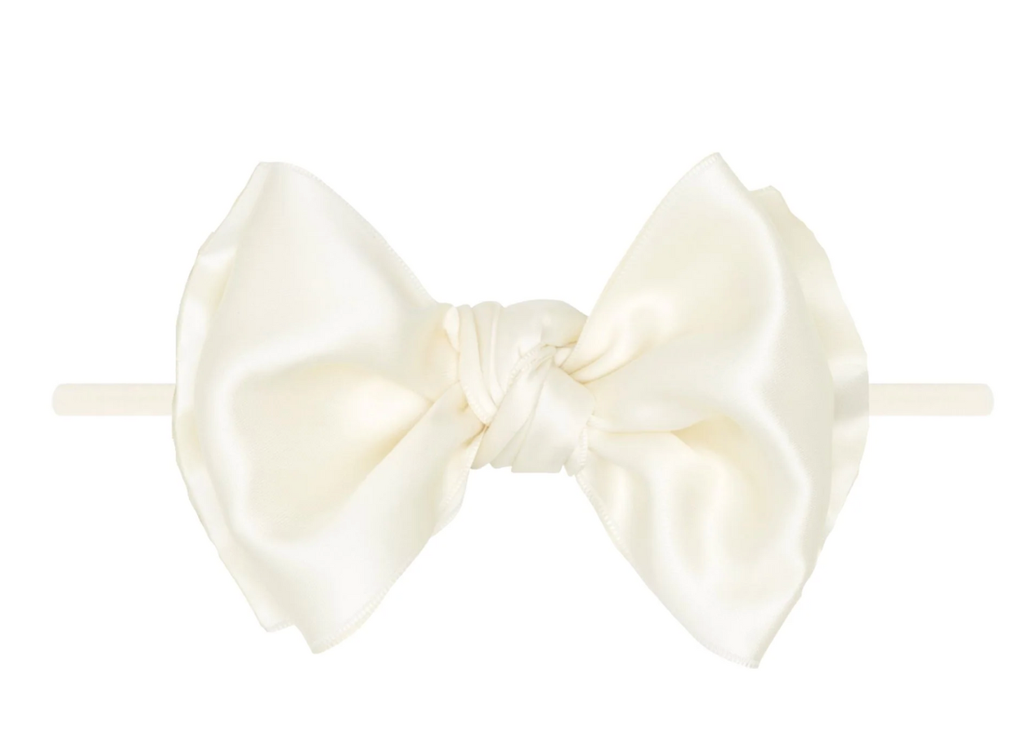 Satin FAB® Skinny | nylon headband with satin bow