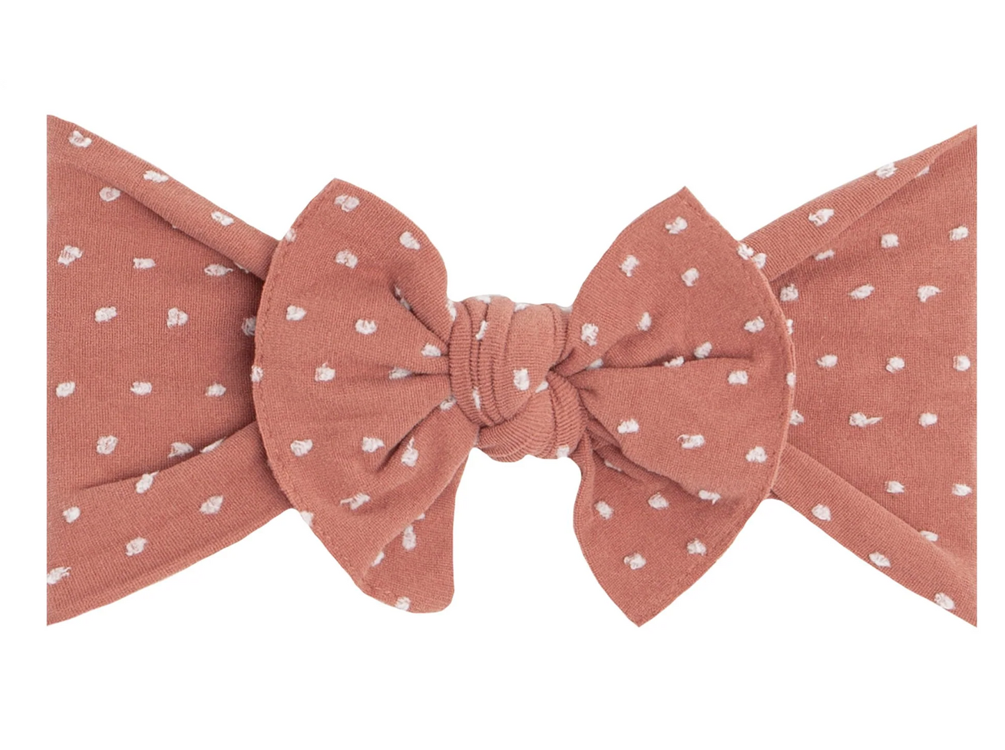 Shabby Dot Classic Knot | Nylon Headband Bow