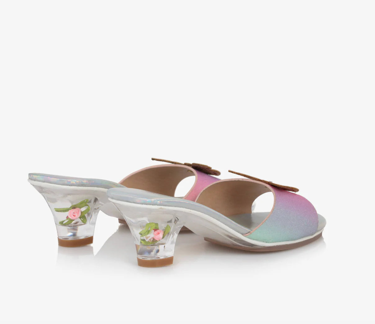 Slipper High-heel | Rainbow Butterfly