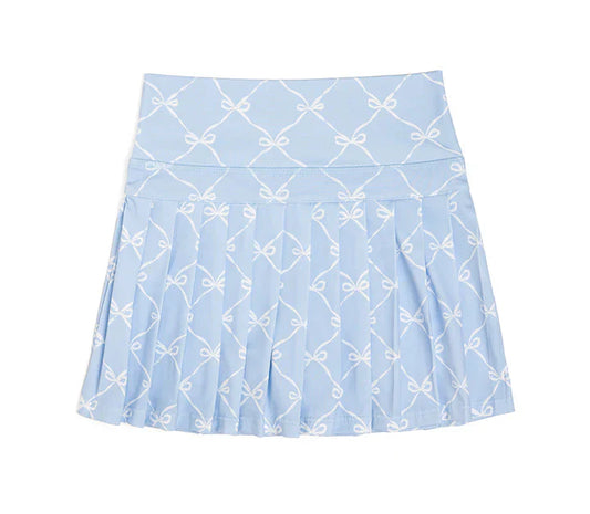 Sky Blue Bow | Athletic Skort