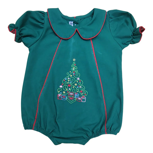 Christmas Tree | Embroidered Girl Bubble