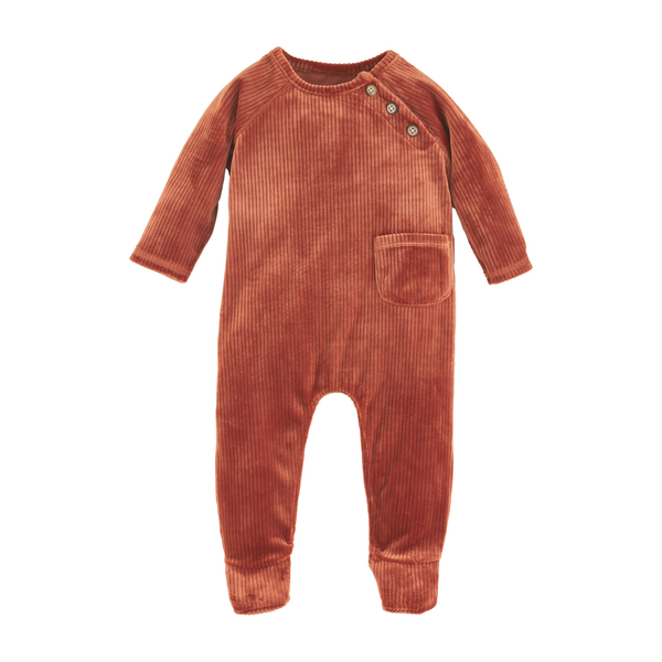 Tobacco Velour Bodysuit