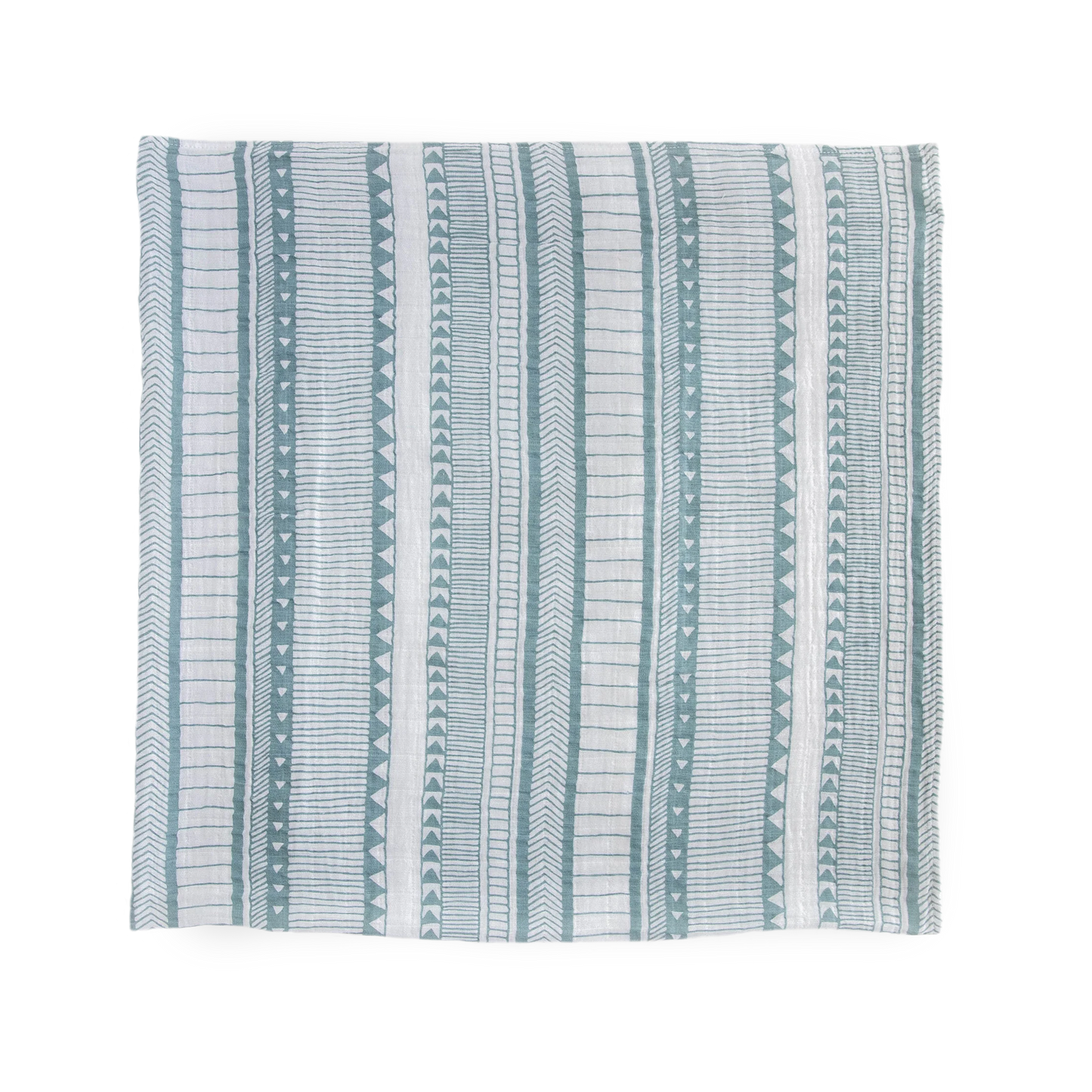 Blue Aztec Design Cotton Swaddle Blanket