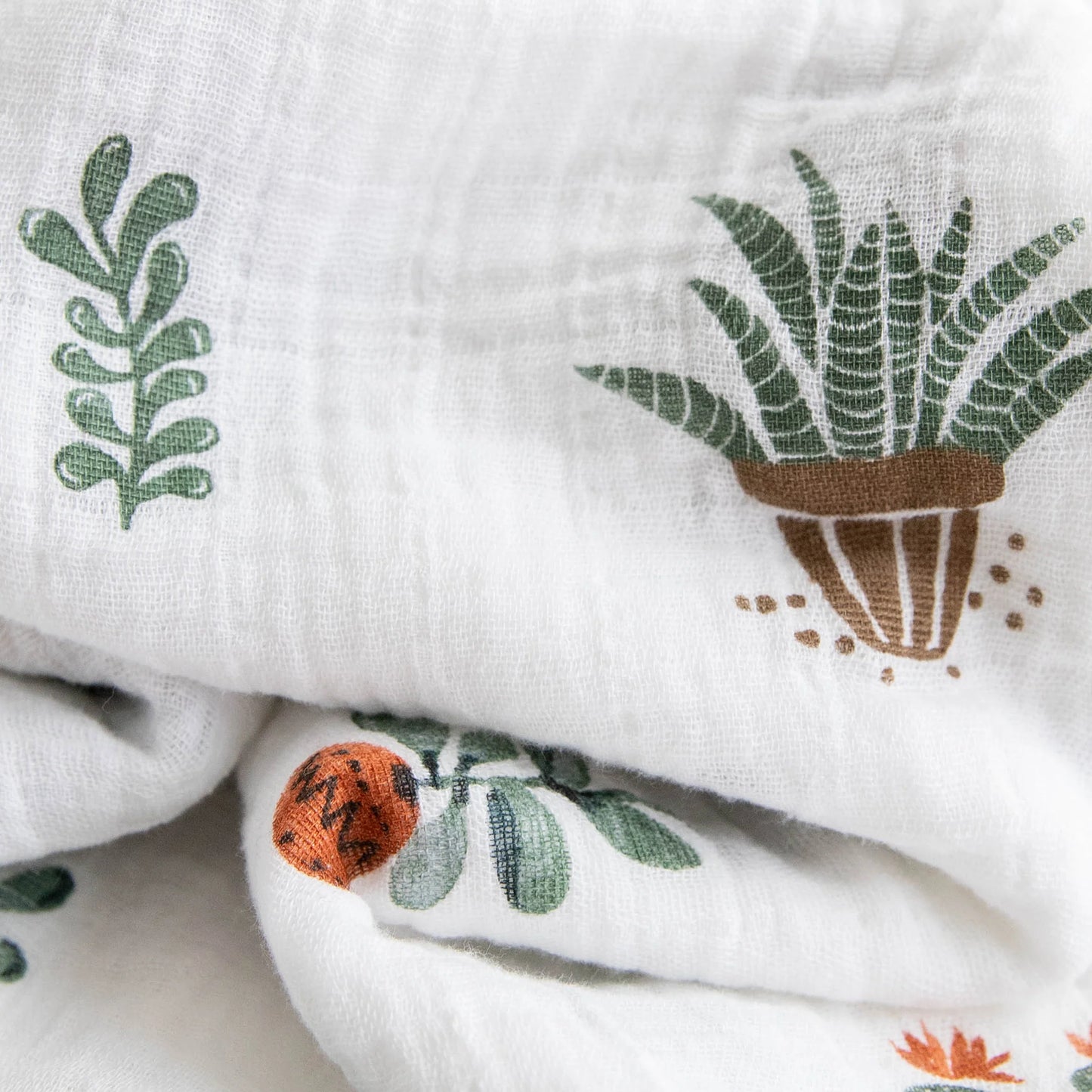 Prickly Pots Cotton Swaddle Blanket