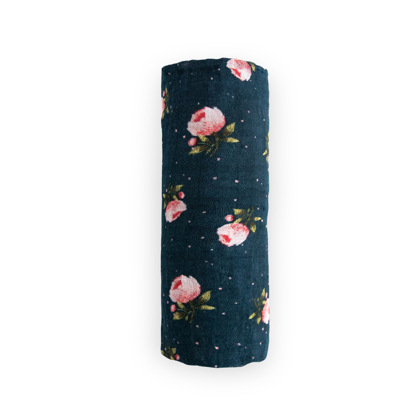 Midnight Rose Cotton Muslin Swaddle Blanket