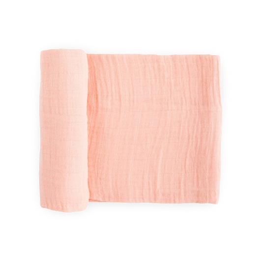 Rose Petal Cotton Muslin Swaddle Blanket